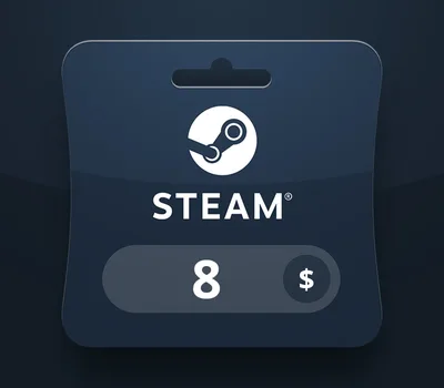 Steam Wallet USD 8 Gift Card MA — лицензионный ключ