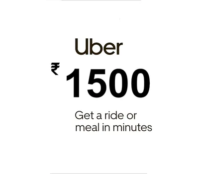 Uber INR 1500 Gift Card IN — лицензионный ключ