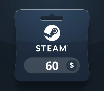Steam Wallet USD 60 Gift Card MV — лицензионный ключ