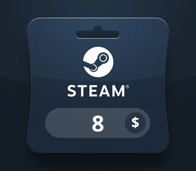 Steam Wallet USD 8 Gift Card MV — лицензионный ключ