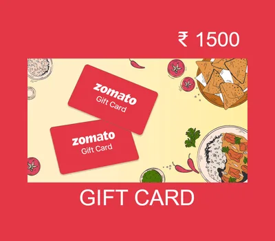 Zomato INR 1500 Gift Card IN — лицензионный ключ