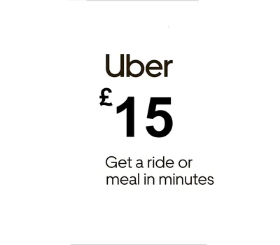 Uber GBP 15 Gift Card UK — лицензионный ключ