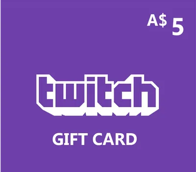 Twitch AUD 5 Gift Card AU — лицензионный ключ