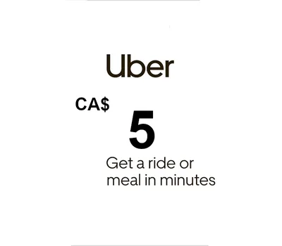 Uber CAD 5 Gift Card CA — лицензионный ключ