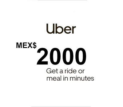 Uber MXN 2000 Gift Card MX — лицензионный ключ