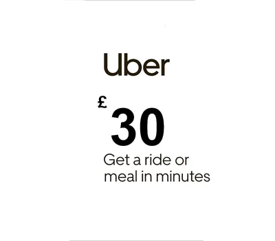 Uber GBP 30 Gift Card UK — лицензионный ключ