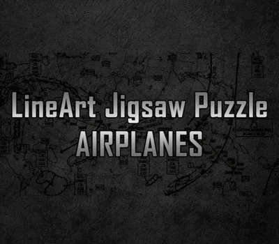 LineArt Jigsaw Puzzle - Airplanes PC Steam CD Key — лицензионный ключ