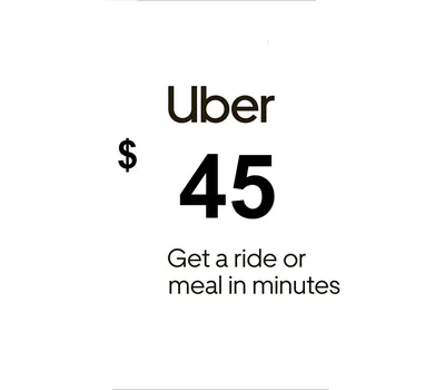 Uber USD 45 Gift Card US — лицензионный ключ