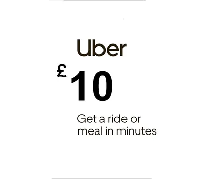 Uber GBP 10 Gift Card — лицензионный ключ