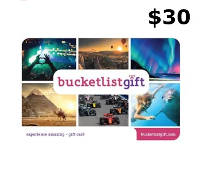 BucketlistGift USD 30 Gift Card US — лицензионный ключ