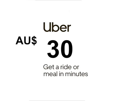 Uber AUD 30 Gift Card AU — лицензионный ключ