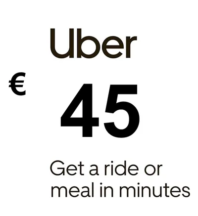 Uber EUR 45 Gift Card FR — лицензионный ключ