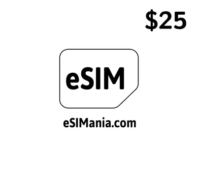 eSIMoney USD 25 eSIMania.com Gift Card — лицензионный ключ