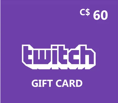 Twitch CAD 60 Gift Card CA — лицензионный ключ