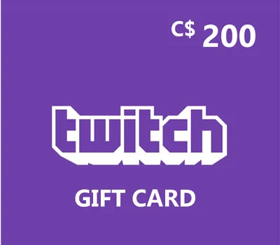 Twitch CAD 200 Gift Card CA — лицензионный ключ