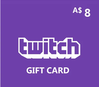 Twitch AUD 8 Gift Card AU — лицензионный ключ