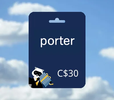 Porter Airlines CAD 30 Gift Card CA — лицензионный ключ