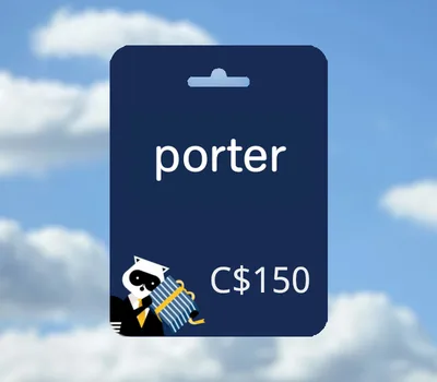 Porter Airlines CAD 150 Gift Card CA — лицензионный ключ