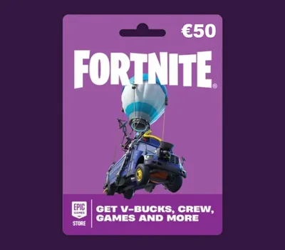 Fortnite EUR 50 PC Epic Games Gift Card DE — лицензионный ключ