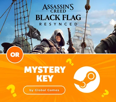 Assassin's Creed Black Flag Resynced EU Ubisoft Connect CD Key or Mystery Steam CD Key by Global Games
