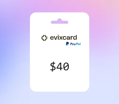 EvixCard PayPal USD 40 Gift Card — лицензионный ключ