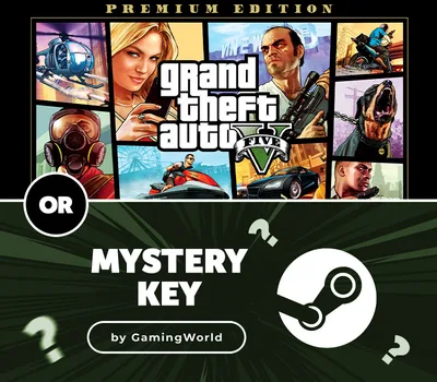 Grand Theft Auto V Premium Online Edition Rockstar or Mystery Steam CD Key by GamingWorld — лицензионный ключ