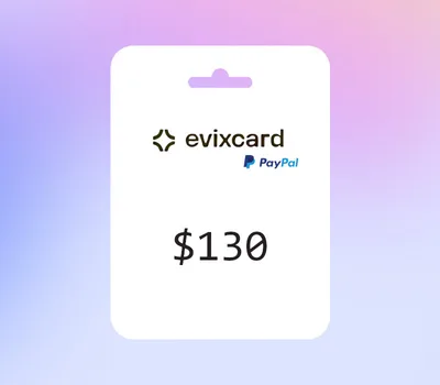 EvixCard PayPal USD 130 Gift Card — лицензионный ключ