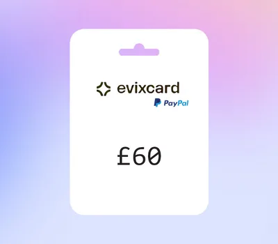 EvixCard PayPal GBP 60 Gift Card — лицензионный ключ